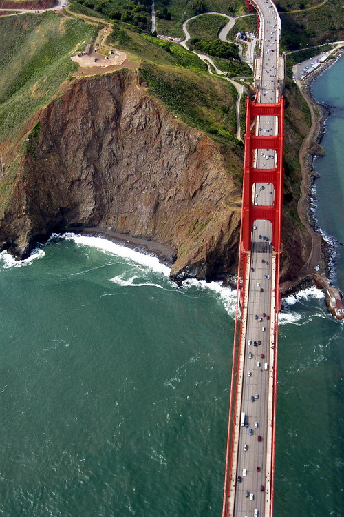 san francisco golden gate above