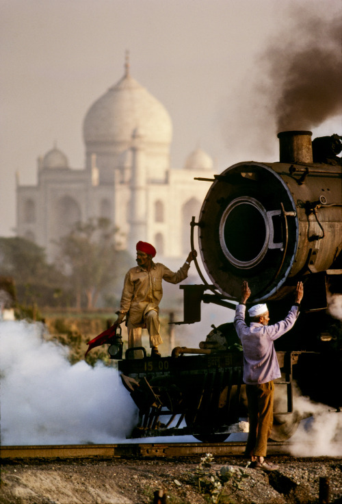 Steam Train, Agra, Uttar Pradesh, India, 1983