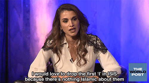 queen of jordan GIF ISIS 500