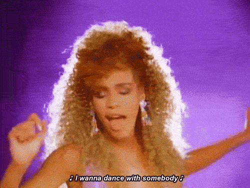 whitney i wanna dance GIF