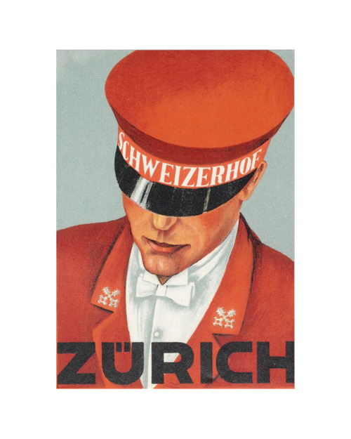 zurich 1925 suitcase sticker