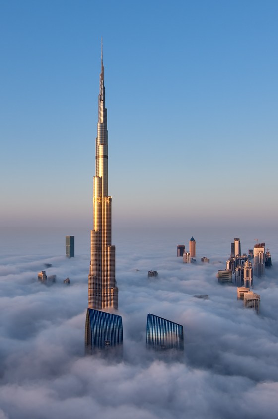 dubai above the clouds