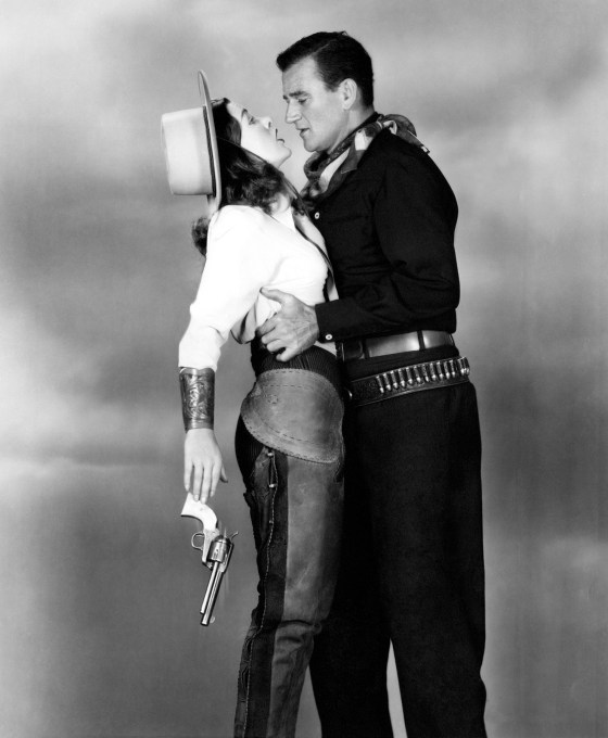 John_Wayne - tall in the saddle - & Ella Raines