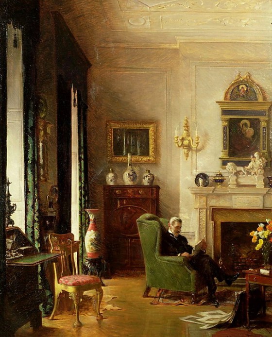 The Grey Drawing Room, Albert Chevallier Tayler