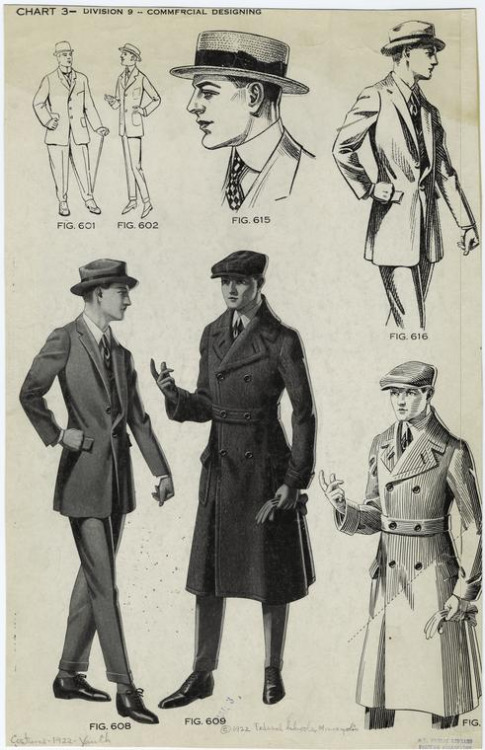 1922 men's fashions outerwear