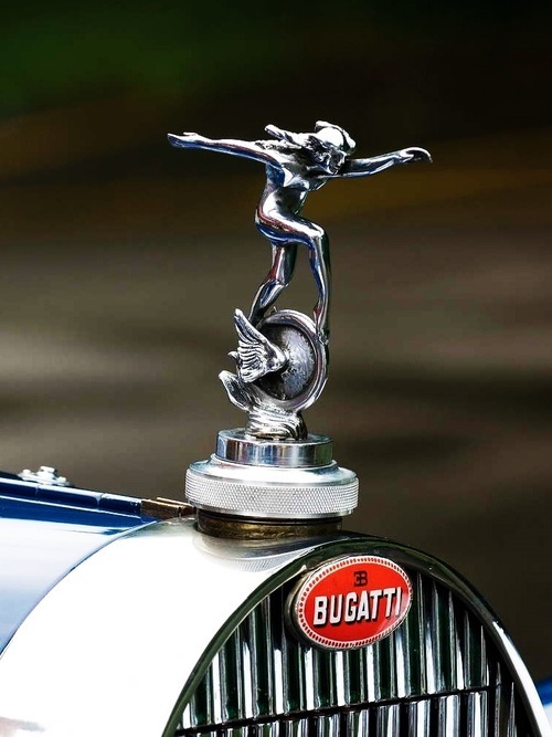 bugatti hood ornament 30s