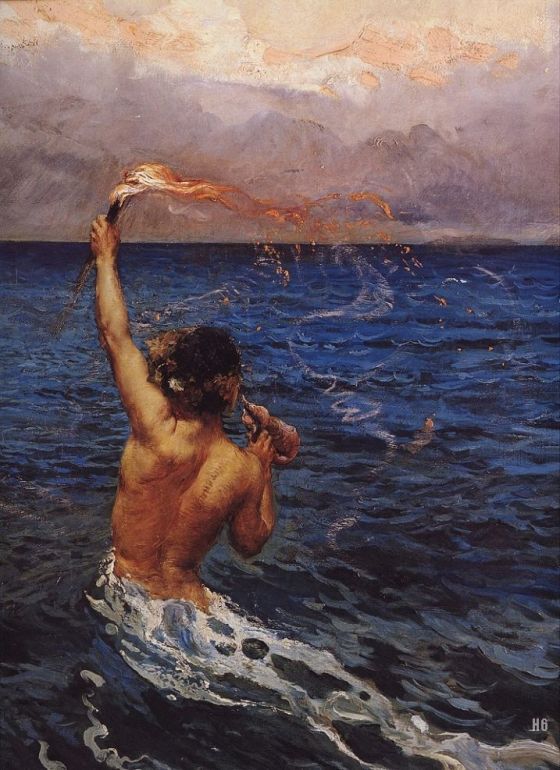 The King of Latium and Circe of Thessaly. 1904. Giulio Aristide Sartorio