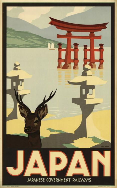japan railways poster