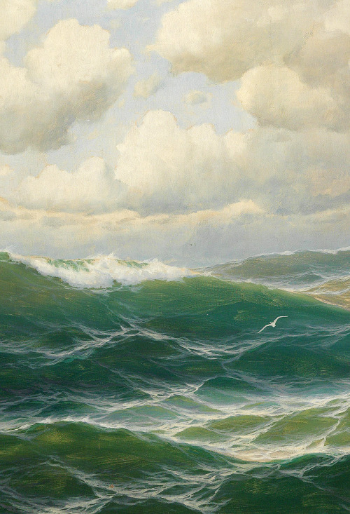 Max Jensen. Detail from Seagulls over the Waves