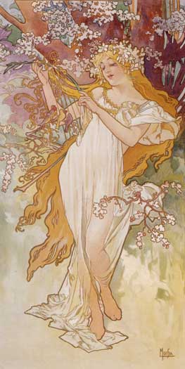 alphonse mucha seasons 401