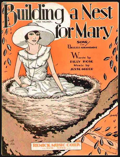 building a nest for mary