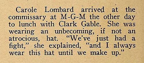 carole atrotious hat