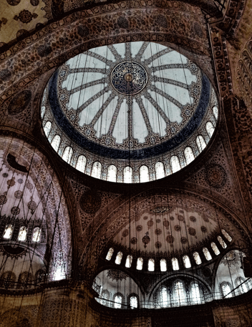 islamic mosque interior domes