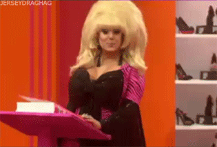 lady bunny rainbow unicorn GIF