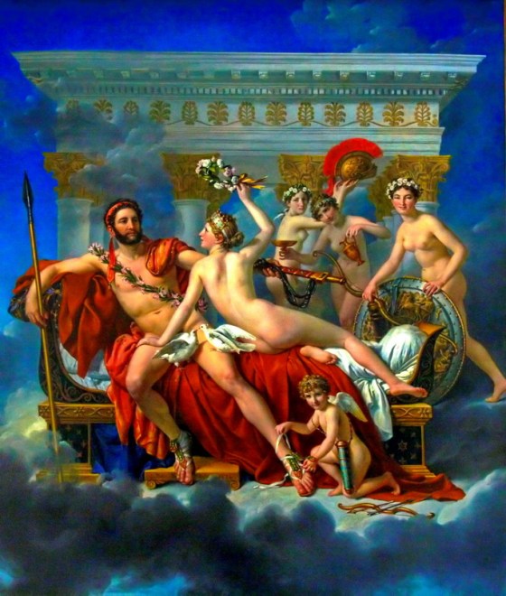 Mars disarmed by Venus and the Three Graces by Jacques -Louis David