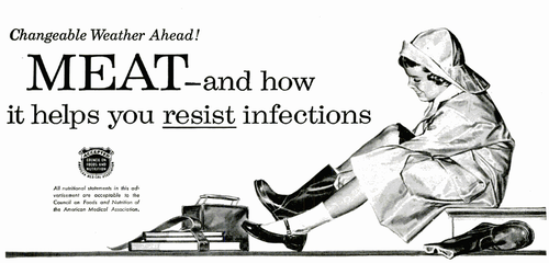 meat reduces infections