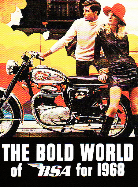 moto bsa 1968