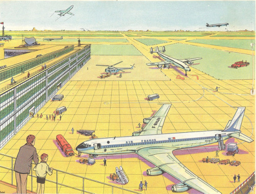 airplane air france circa 1960
