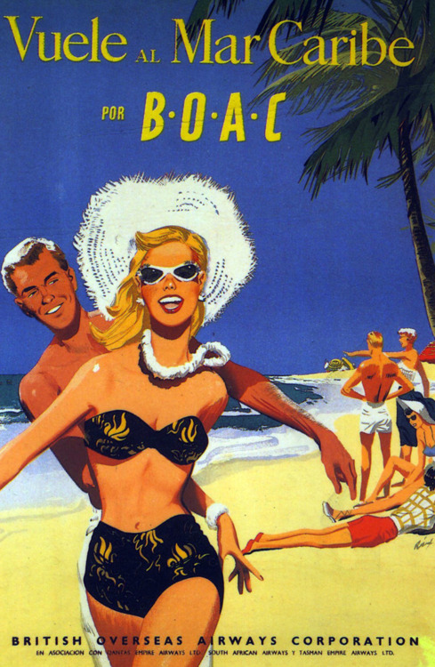 airplane BOAC caribbean
