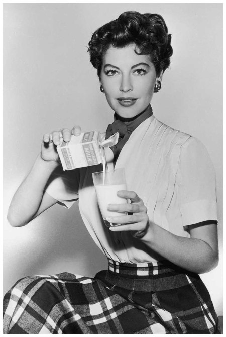 ava gardner milk