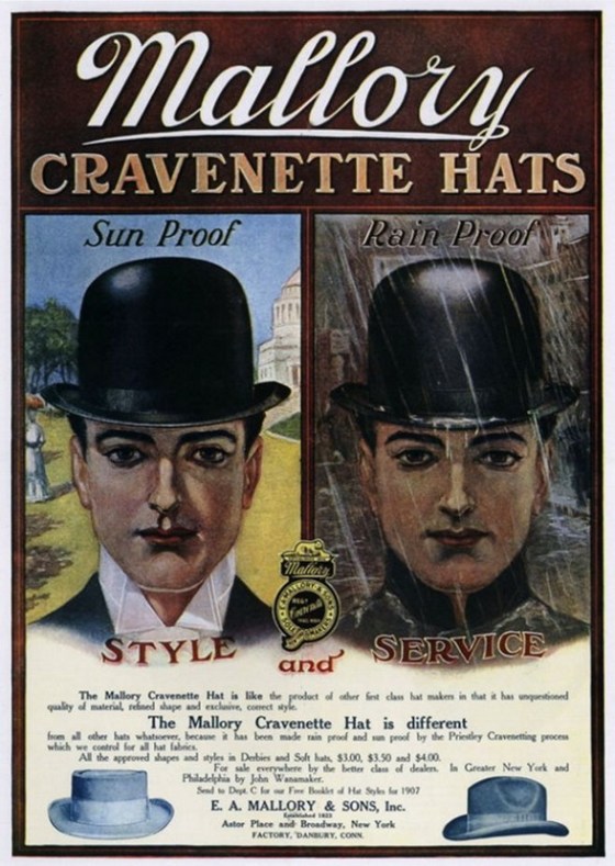 cravenette hats