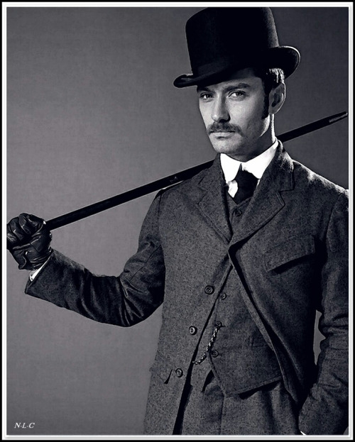 stache jude law as watson