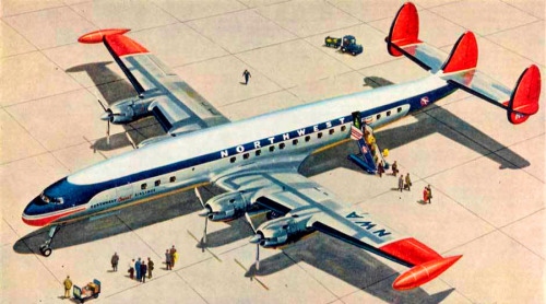 airplane nwa 50s