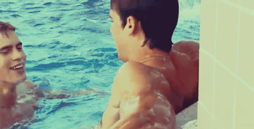 swim kiss GIF