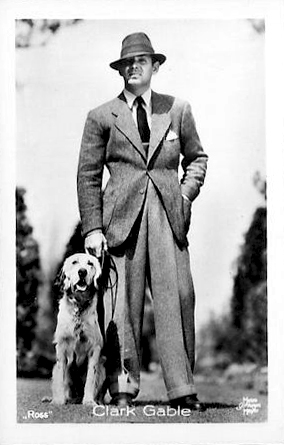 clark gable with a dog 23