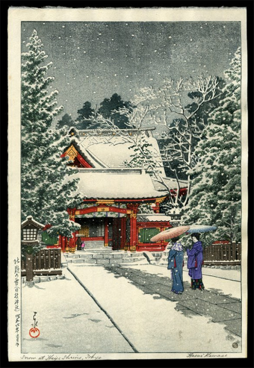 japanese art snow 144