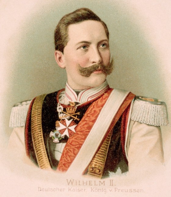 Wilhelm II, (1859-1941) Emperor of Germany and king of Prussia, wears the uniform of a cuirassier. --- Image by © Christel Gerstenberg/CORBIS