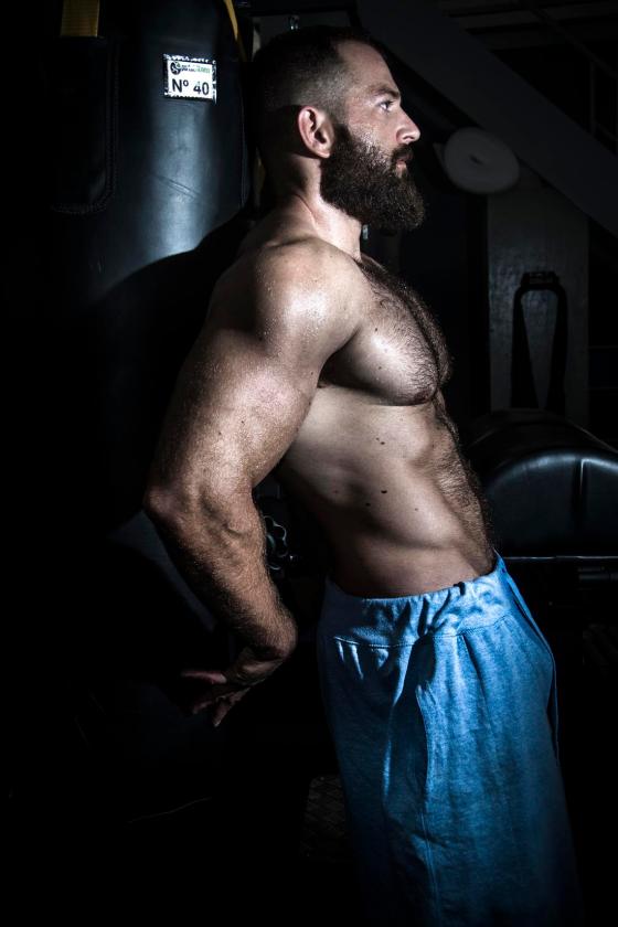 beard punching bag 1282