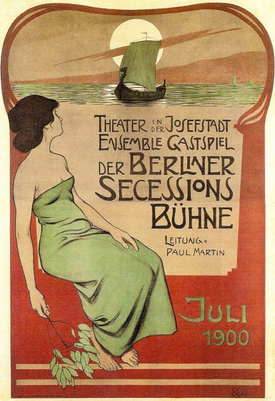 german theatre poster 1900