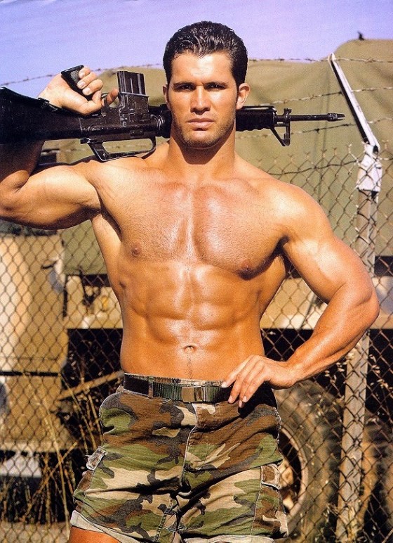 soldier shirtless 4230