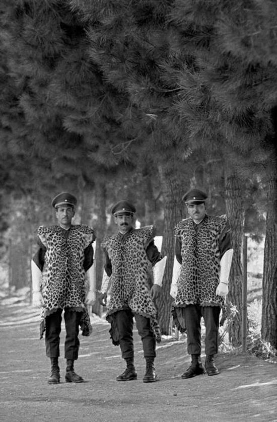 soldiers leopard skins