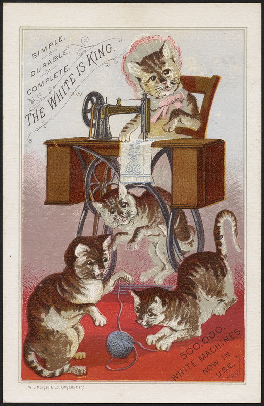 white sewing machine