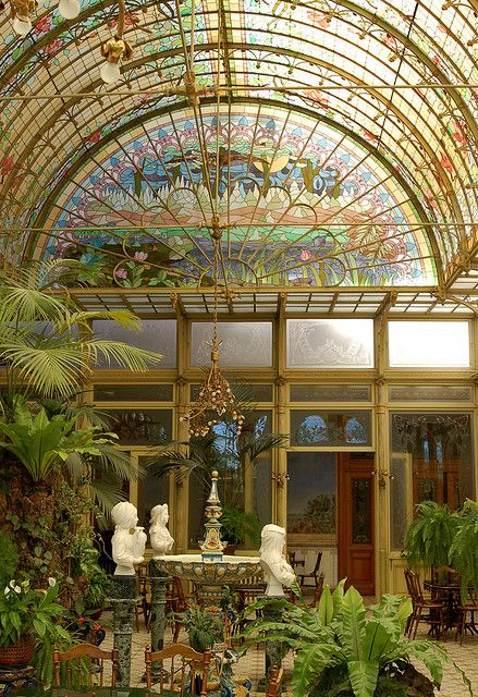 Art Nouveau conservatory Ursuline convent, near Antwerp