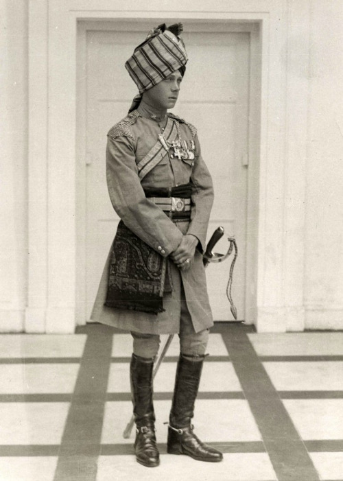 Edward Prince of Wales later Duke of Windsor during a trip to India c. 1920
