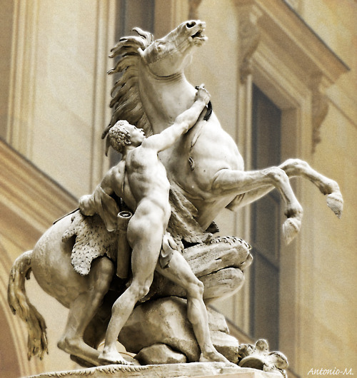 Les Chevaux de Marly, Guillaume Coustou the Elder, Louvre Paris