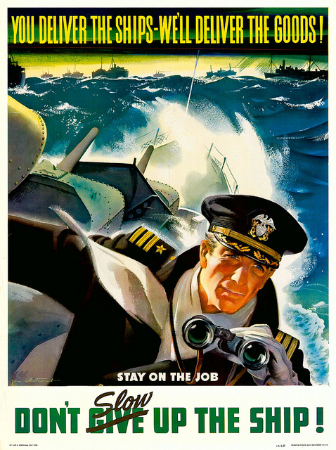 WWII naval poster