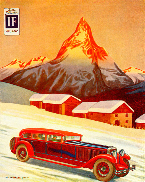 1928 Isotta Fraschini Poster