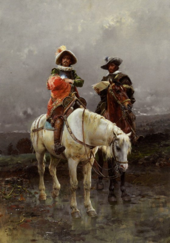 A Cavalier on a White Horse (1890), Cesare Augusto Detti