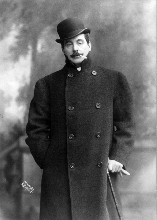 Giacomo Puccini photographed in 1908