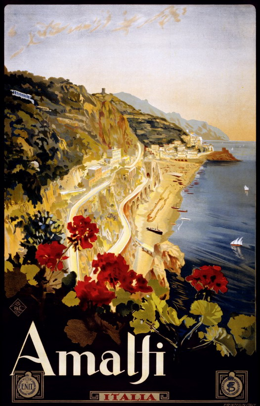 italy amalfi poster