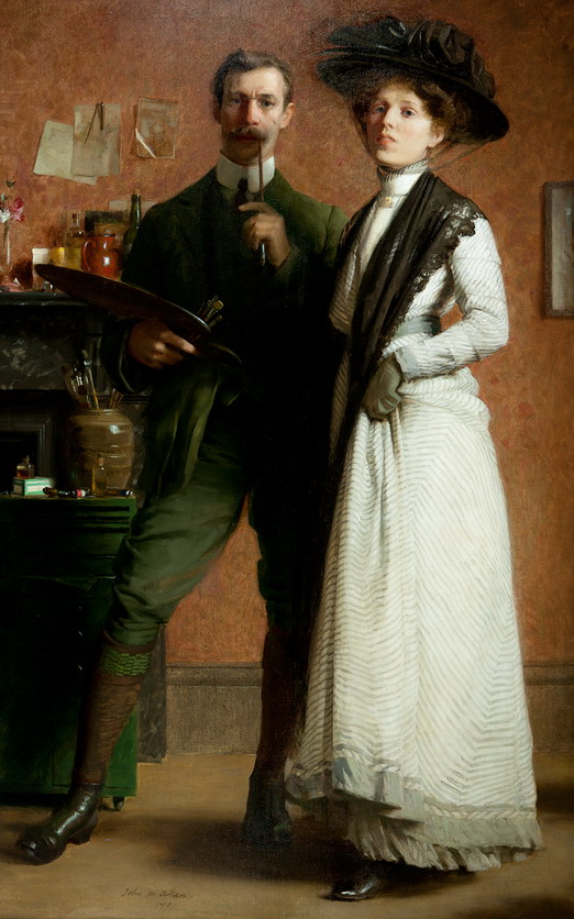 Portrait of the Artist and his Wife - John MacDonald Aiken