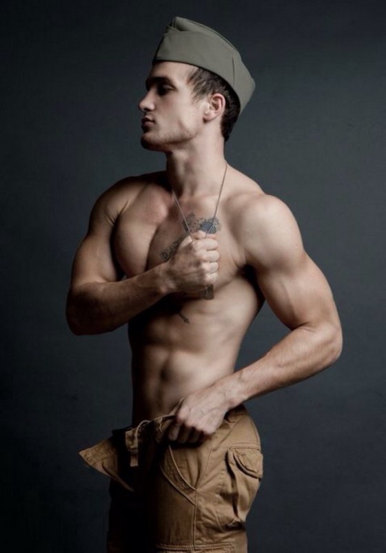 soldier shirtless 6789