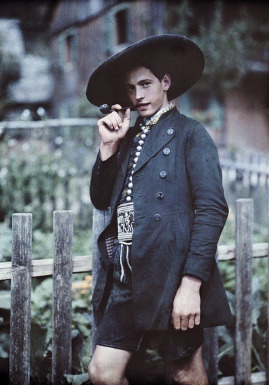 Young Man With Pipe, Austria 1929