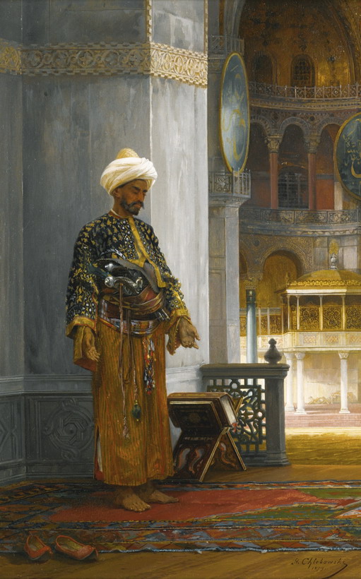 At Prayer, Hagia Sophia, 1879, Stanislaus von Chlebowski