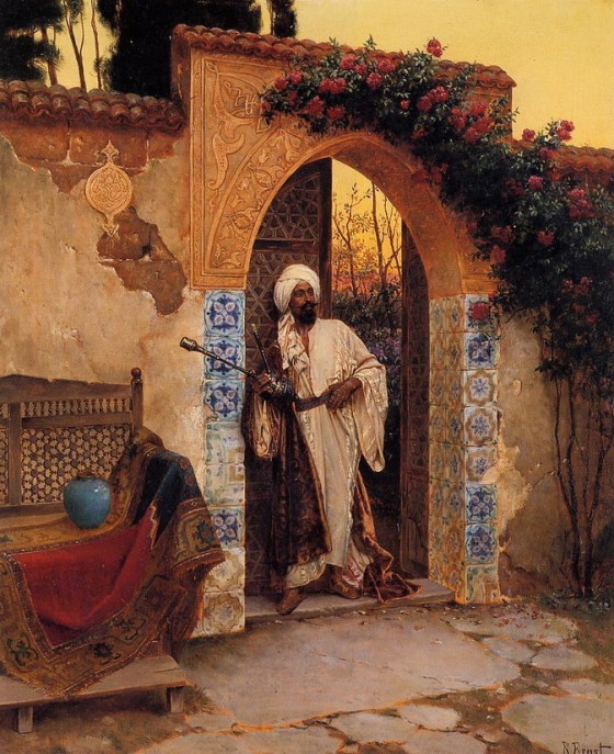 By the Entrance - Rudolf Ernst