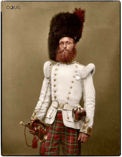 Drummer John Rennie (Regt. Nº 2125) 72nd (Duke of Albany’s Own Highlanders) Regiment of Foot, Aldershot Garrison 1856 (